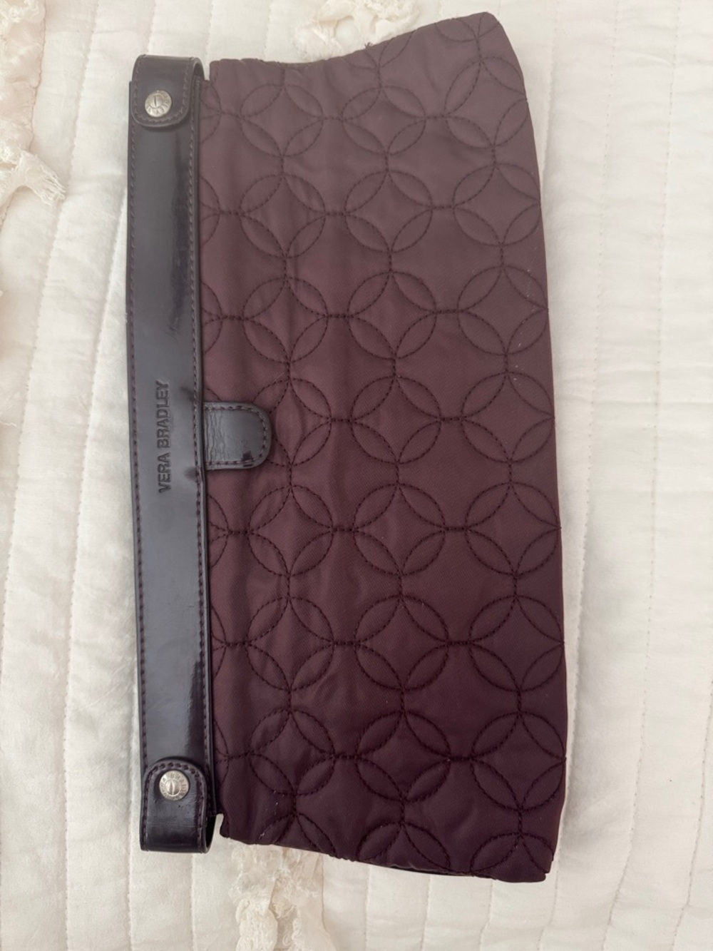 Vera Bradley Plum Quilted Clutch